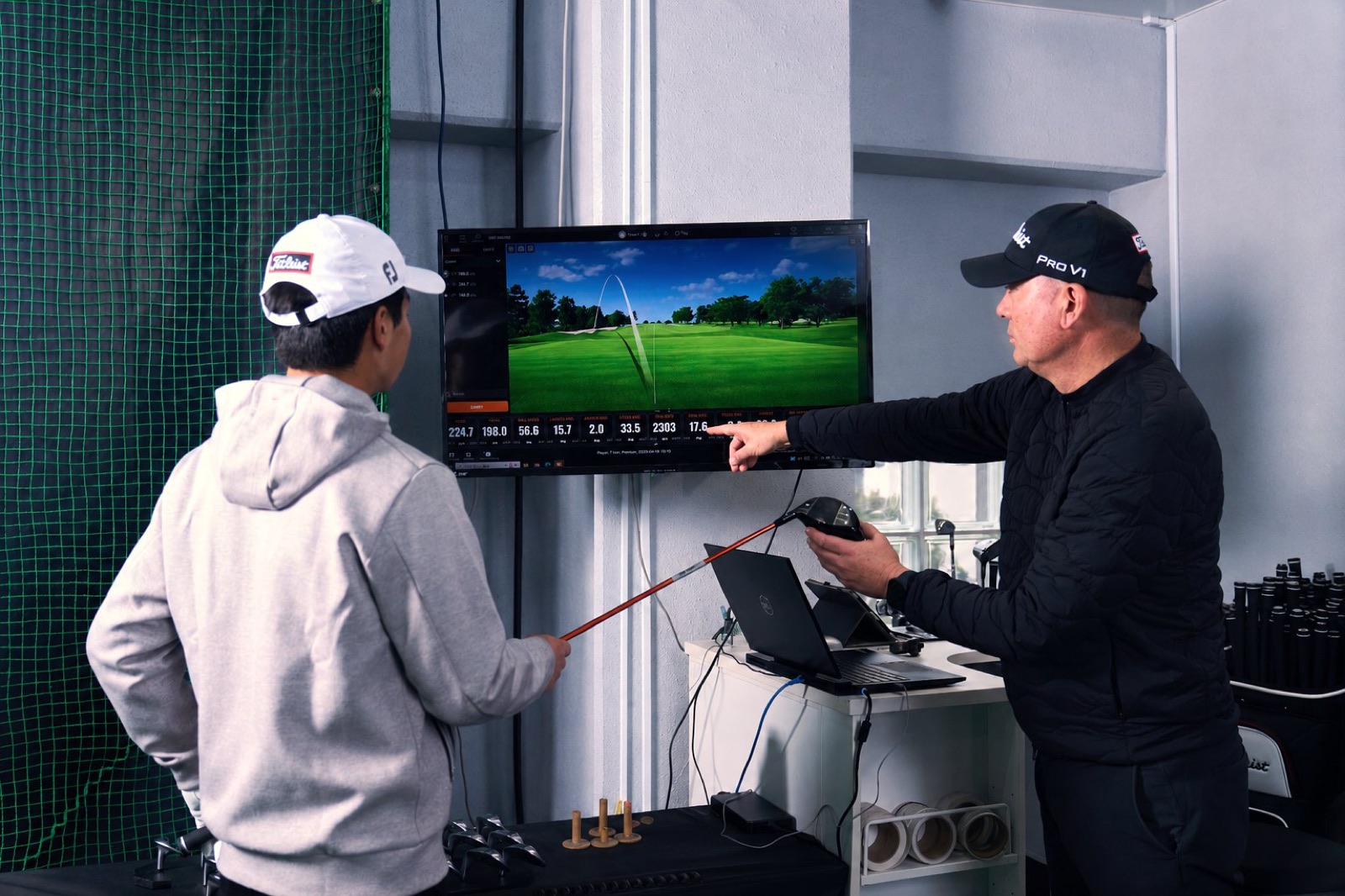梅里カントリークラブ内のTitleist フィッティングの様子
